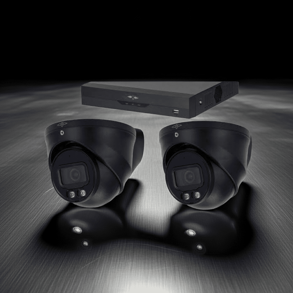 4MP - Full Night Color - AI IP Camera Met Nachtzicht Camerasysteem Plus - 2x Dome IP Camera