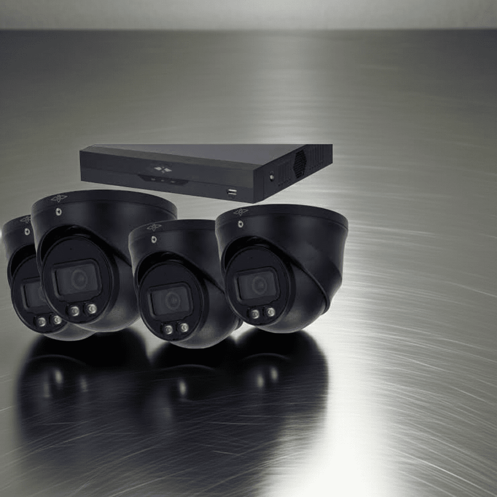 4MP - Full Night Color - AI IP Camera Met Nachtzicht Camerasysteem Plus - 4x Dome IP Camera