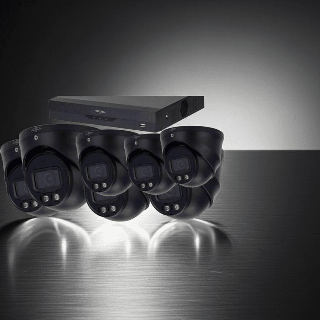 4MP - Full Night Color - AI IP Camera Met Nachtzicht Camerasysteem Plus - 7x Dome IP Camera