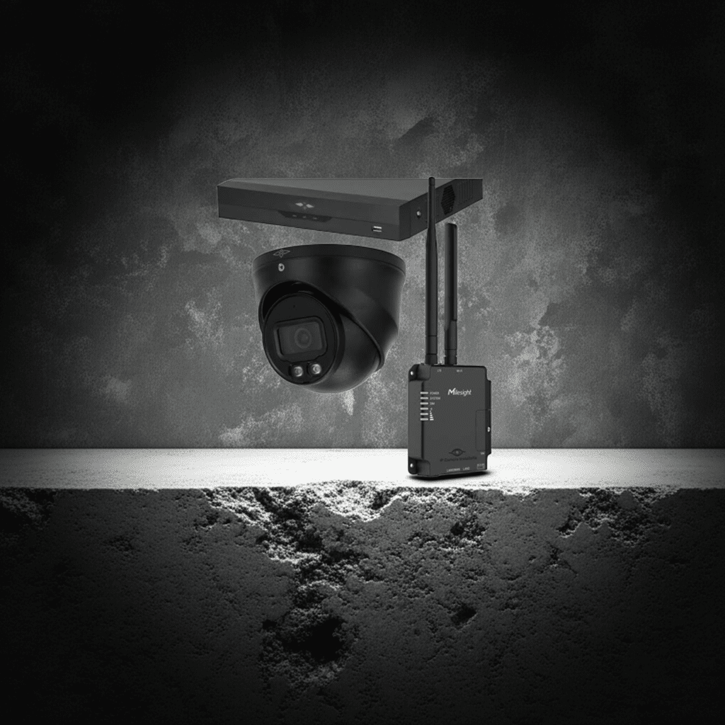 4MP / 4G Router - Full Night Color - AI IP Camera Met Nachtzicht Camerasysteem Plus - 1x Dome IP Camera